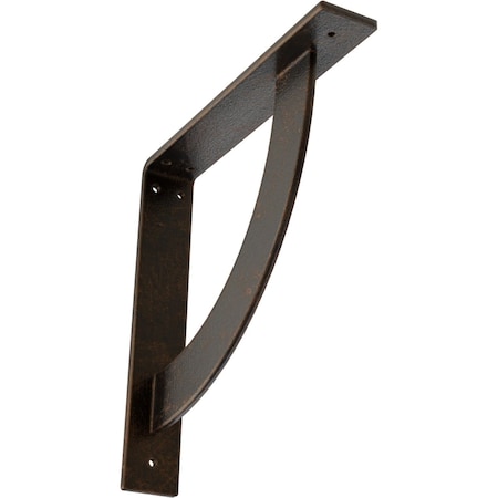 Ekena Millwork Bulwark Steel Bracket, Antiqued Bronze 2"W x 12"D x 12"H BKTM02X12X12BUABZ